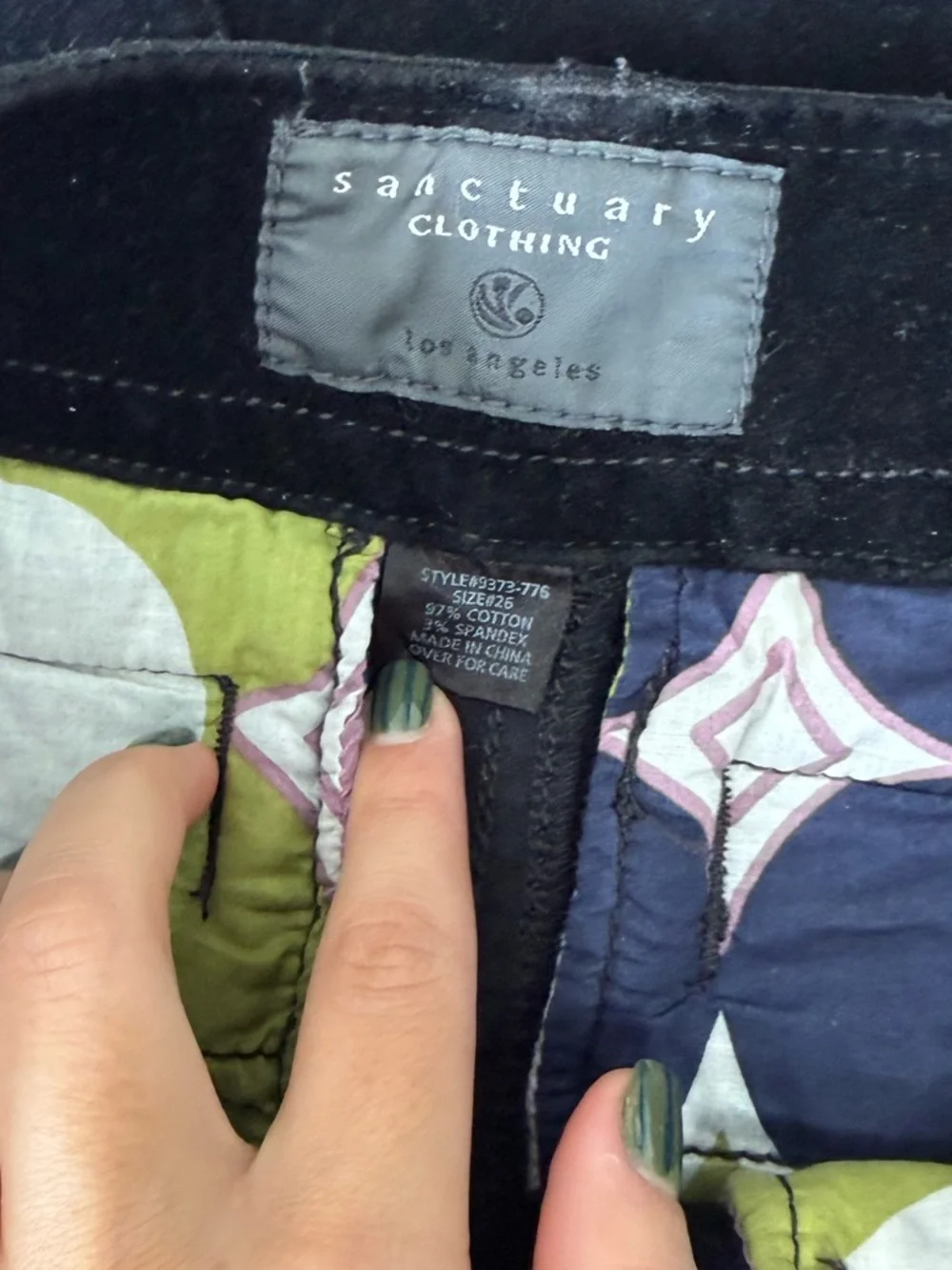 Sanctuary Supernova Velvet Wide Leg Pant